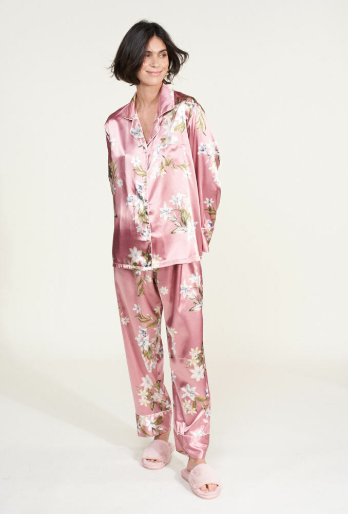 pyjama satin manche long